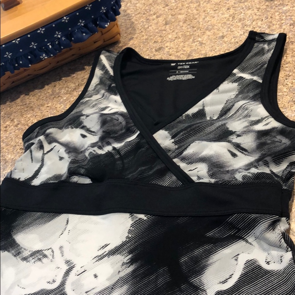 Tek Gear DRYTEK Active Dress Black, Gray & White